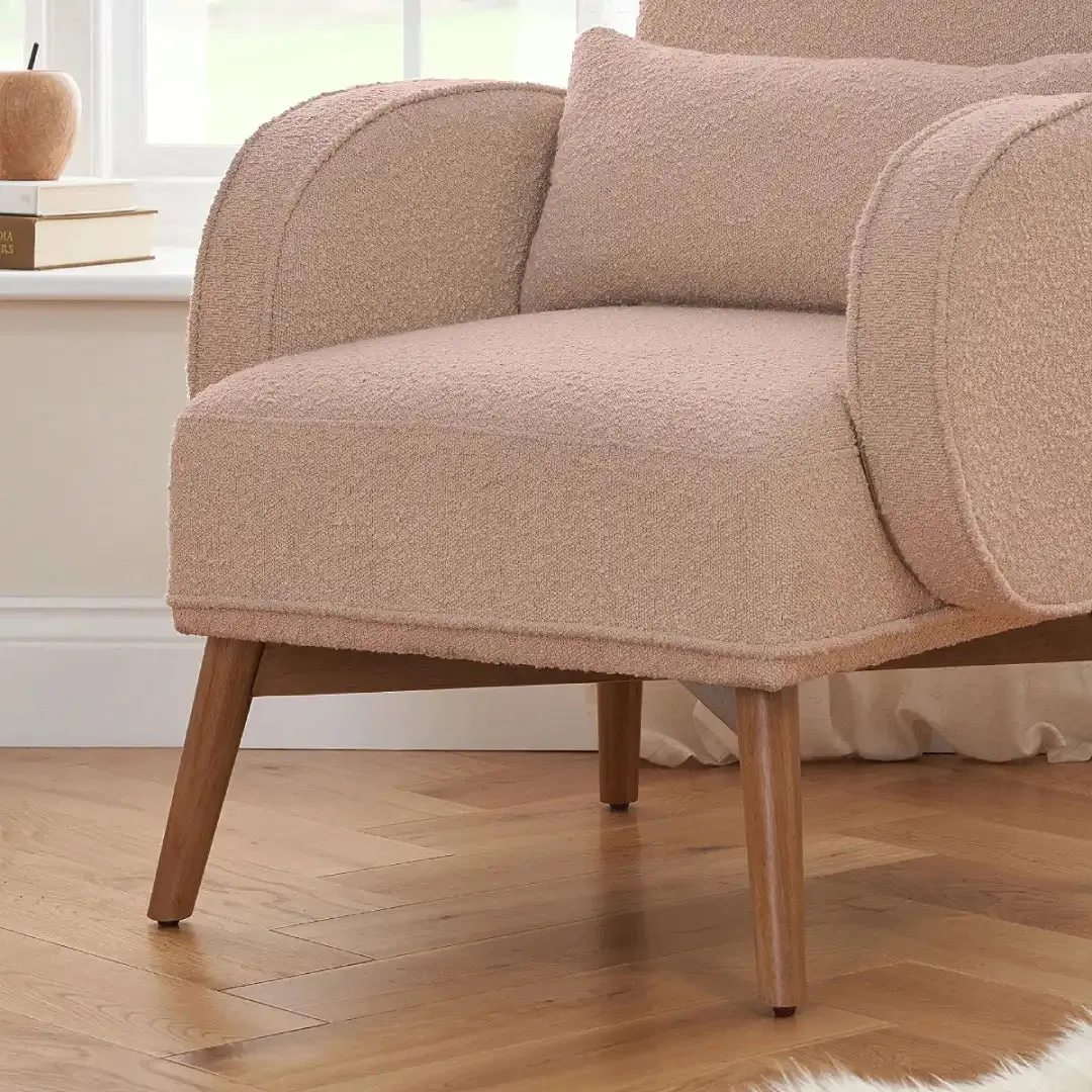 Tutti Bambini Micah Rocking Chair & Footstool - Blush