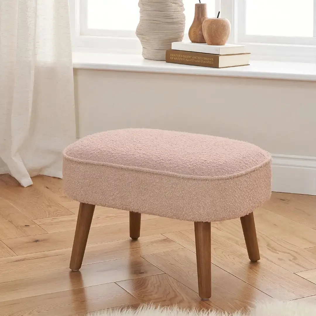 Tutti Bambini Micah Rocking Chair & Footstool - Blush