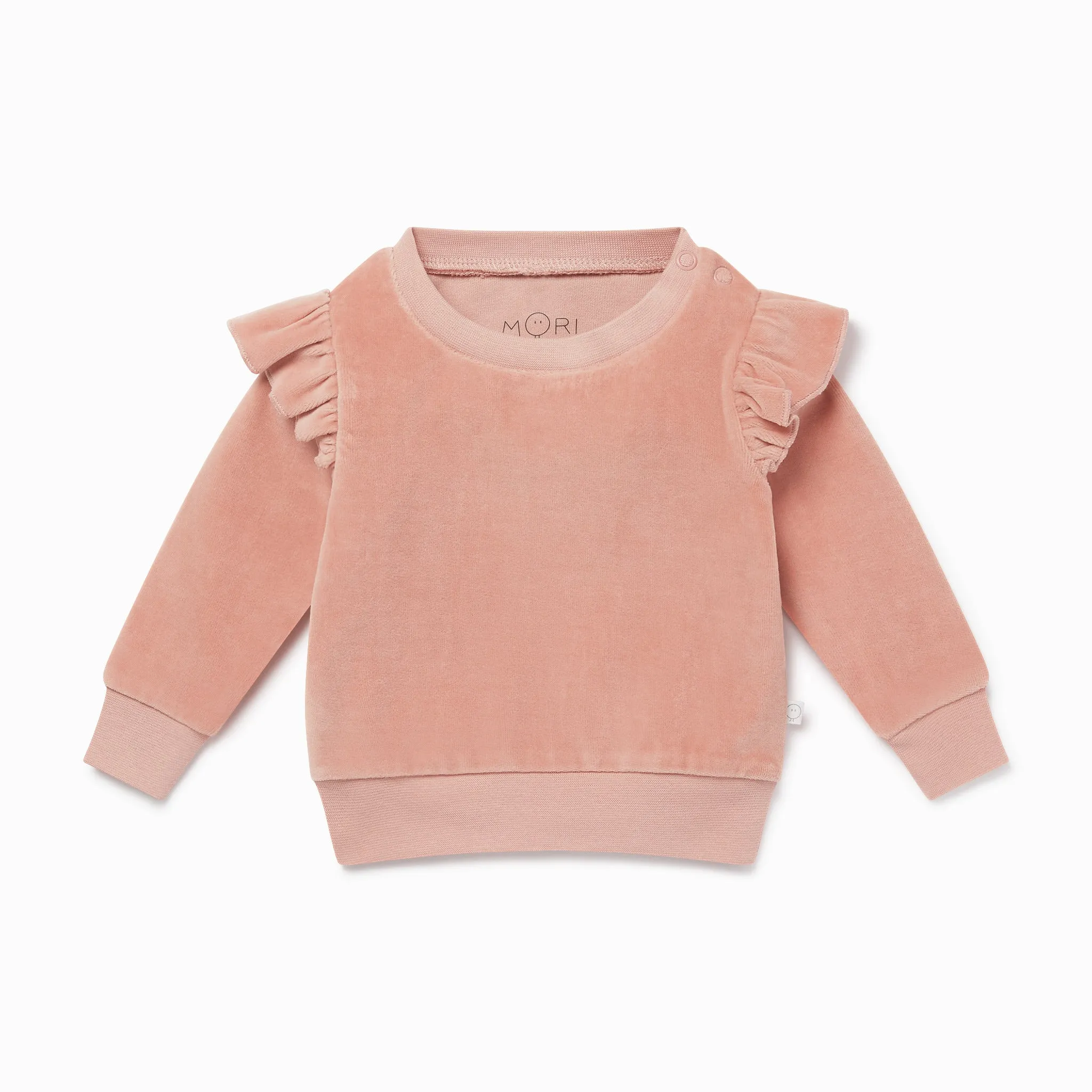 Velour Frill Sweatshirt & Joggers Outfit