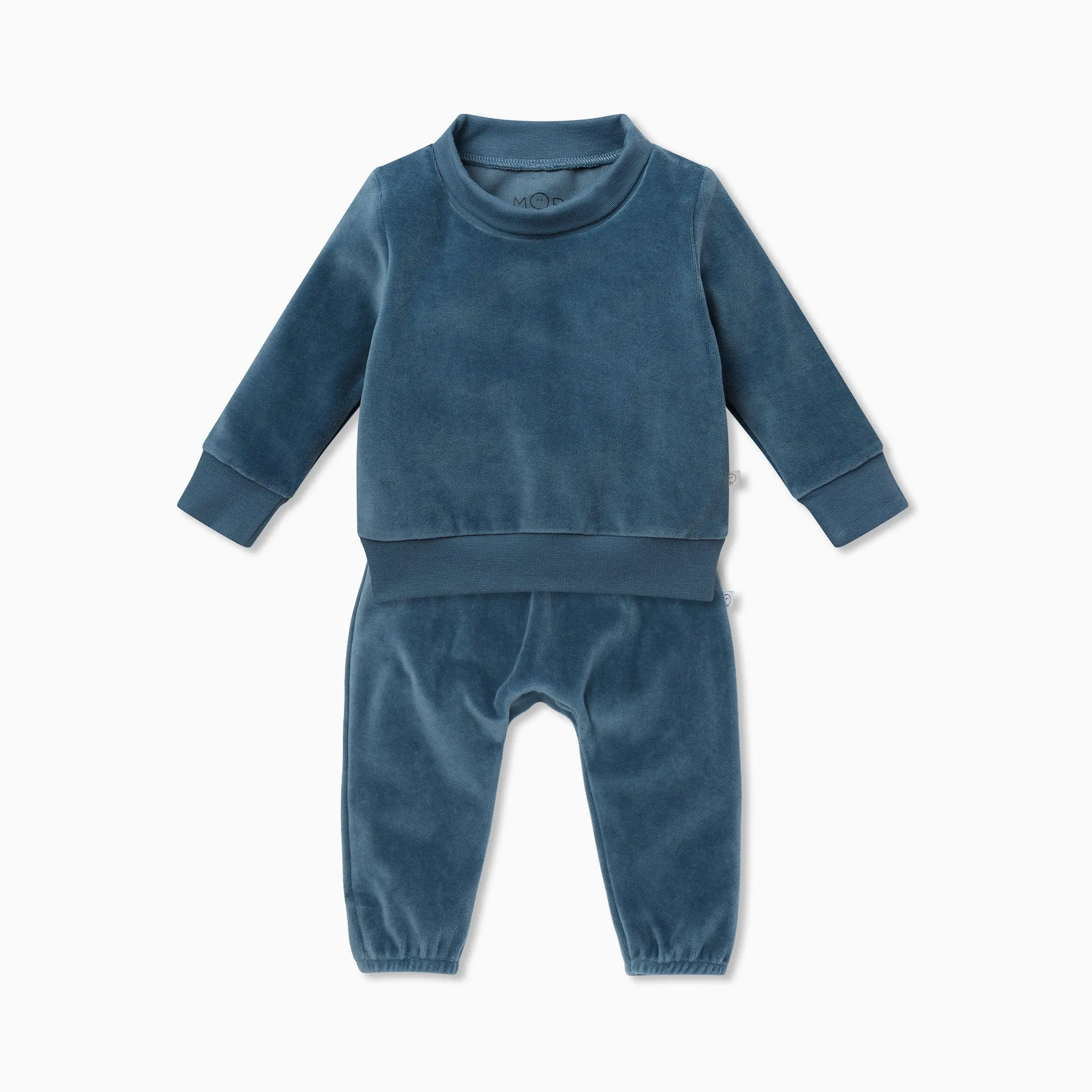 Velour High Neck Sweatshirt & Joggers Outfit