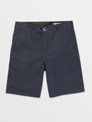 Volcom Frickin Chino Boys Shorts (Age 8-14) Dark Navy Volcom