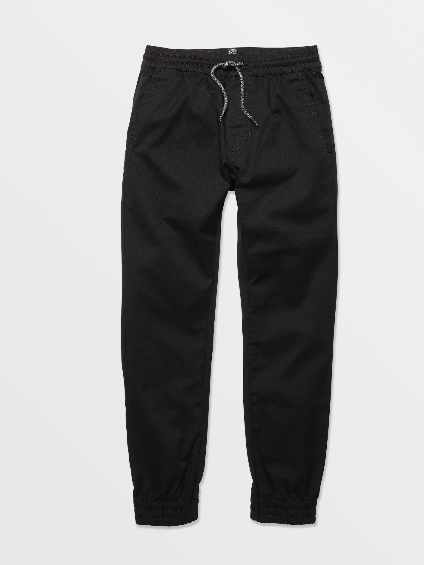 Volcom Frickin Slim Jogger Boys Pants (Age 8-14) Black Volcom