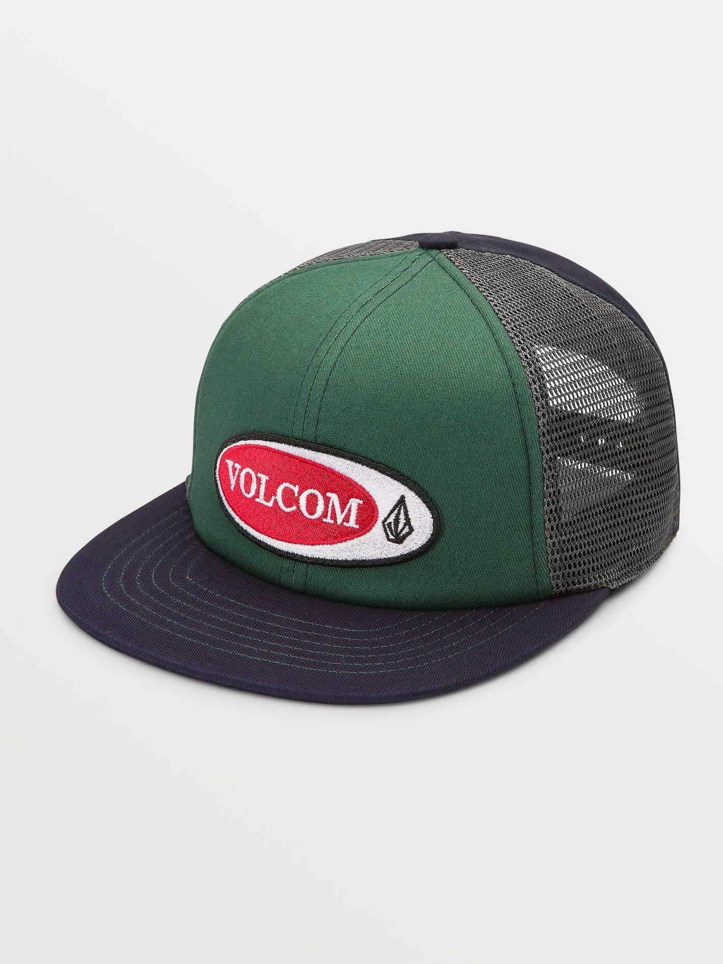 Volcom Oval It All Boys Trucker Hat (Age 8-14) Ranger Green Volcom