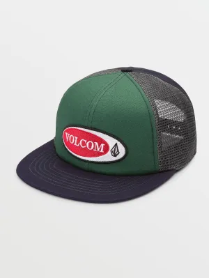 Volcom Oval It All Boys Trucker Hat (Age 8-14) Ranger Green Volcom