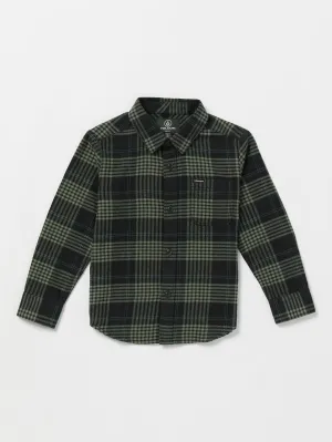 Volcom Wanderer Boys Short Sleeve Shirt (Age 2-7) Black Volcom